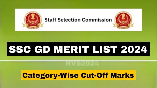 SSC GD Merit List 2024