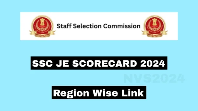 SSC JE Scorecard 2024