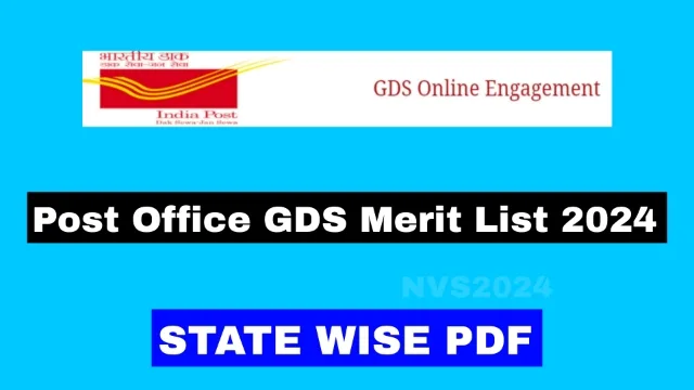 Post Office GDS Merit List 2024